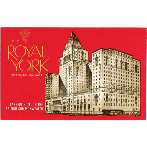 The New Royal York Hotel Toronto Canada Postcard - Picture 1 of 2